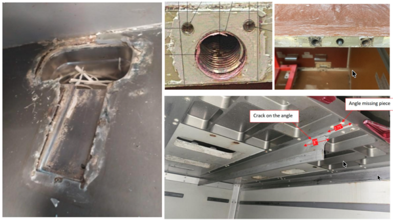 Typical galley repairs